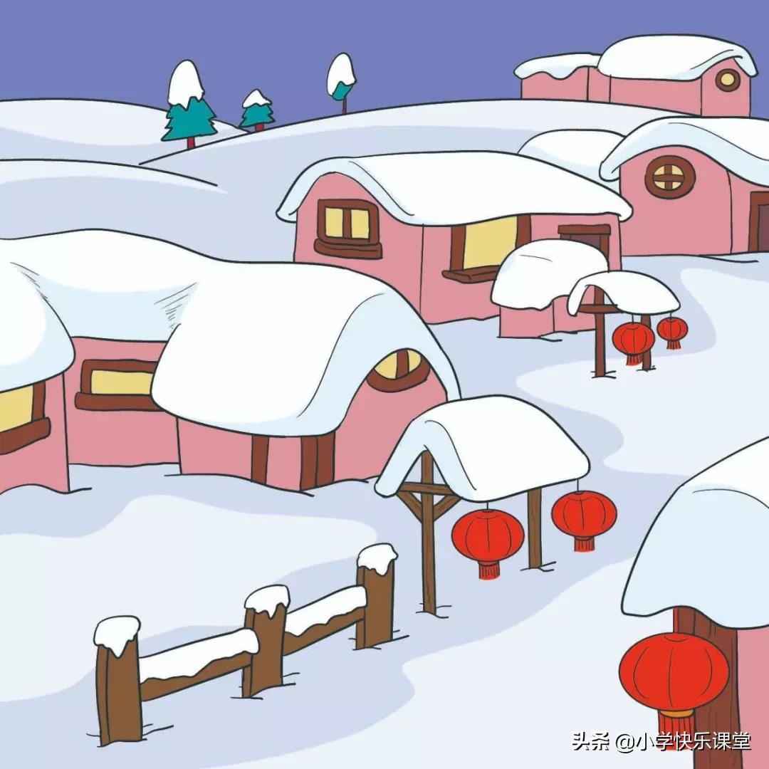 冬天到了下了一场大雪的看图写话,冬天的看图写话100字左右