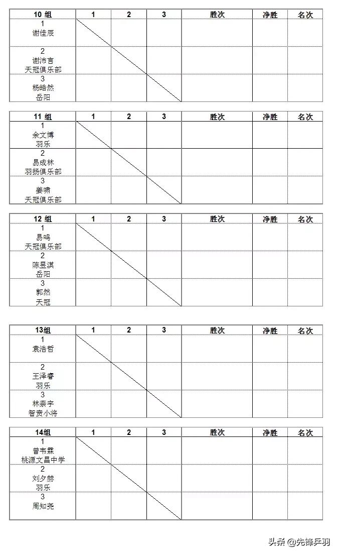 2019红双喜打球吧孩子长沙站竞赛规程
