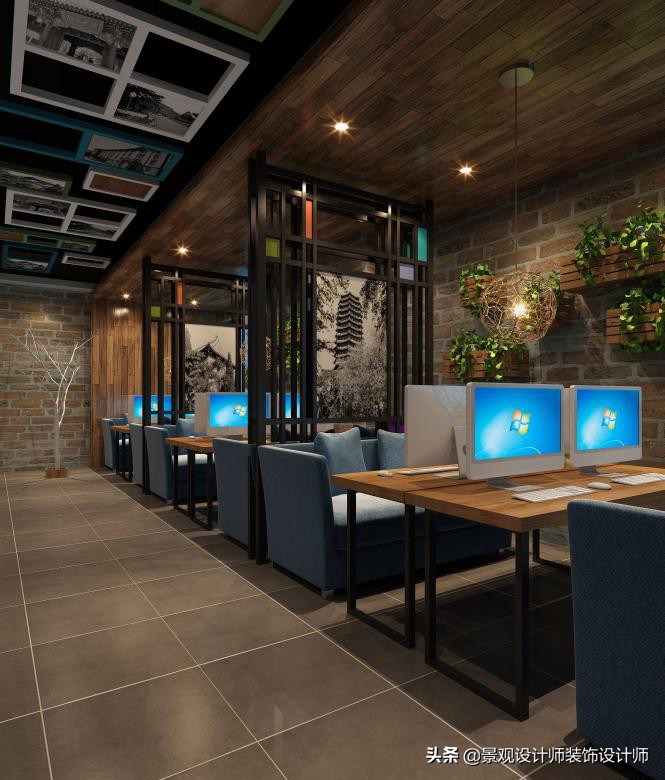 网咖设计效果图,网咖设计图哪找