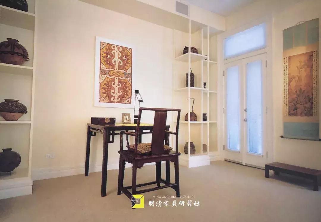 古典家具现代空间书房,古典家具与现代空间书房