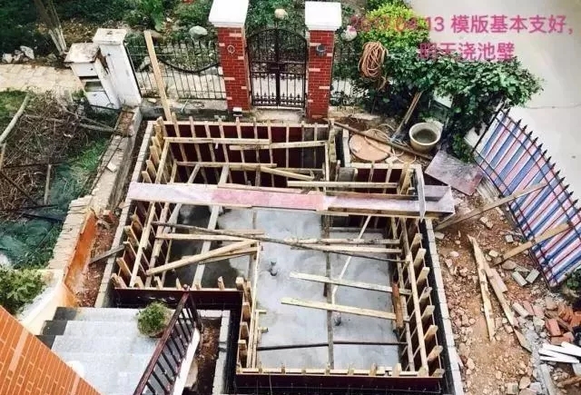 小院锦鲤鱼池建造全过程,自己建造庭院锦鲤鱼池