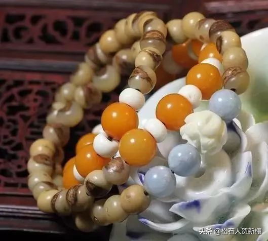 菩提各种盘玩方法,21颗菩提根手串上手效果