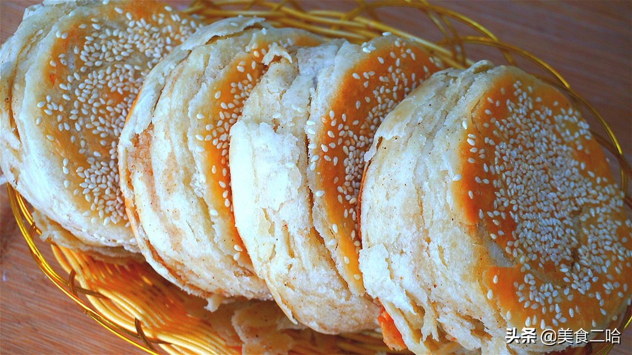 1元小烧饼的做法,2元一个手工烧饼