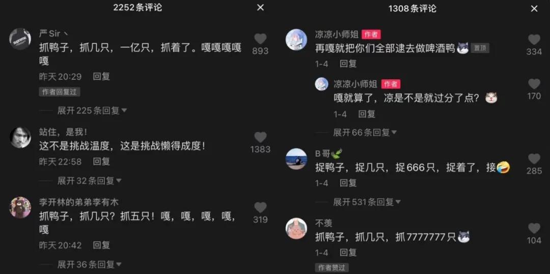 话题榜热搜抓鸭子,话题播放量超28亿