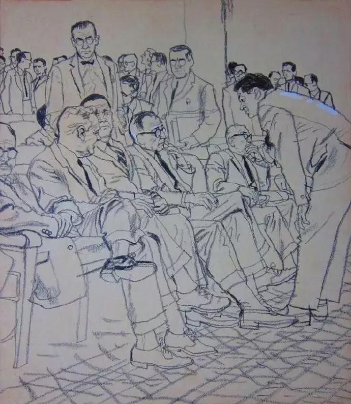 速写大师，线条流畅，场景速写满满都是美国老电影的感觉