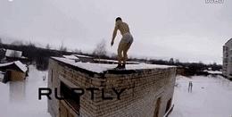 零下40度穿泳衣,零下三十度泳装