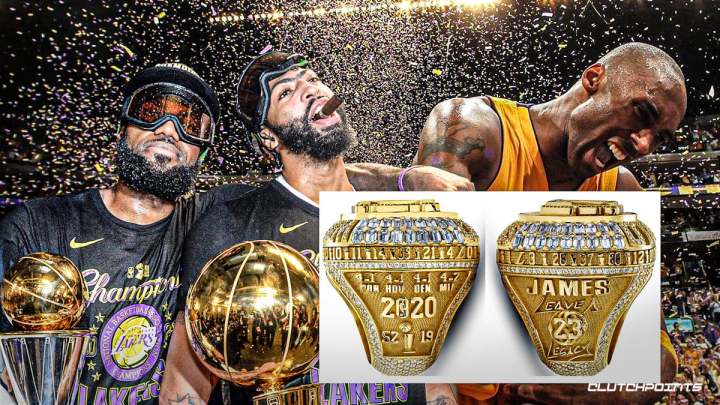 湖人总冠军2020冠军戒指,湖人颁发总冠军戒指全过程