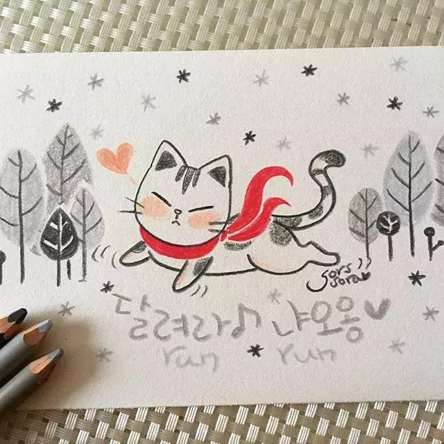 彩铅画古风人物简笔画,彩铅荷花简笔画几分钟就能学会