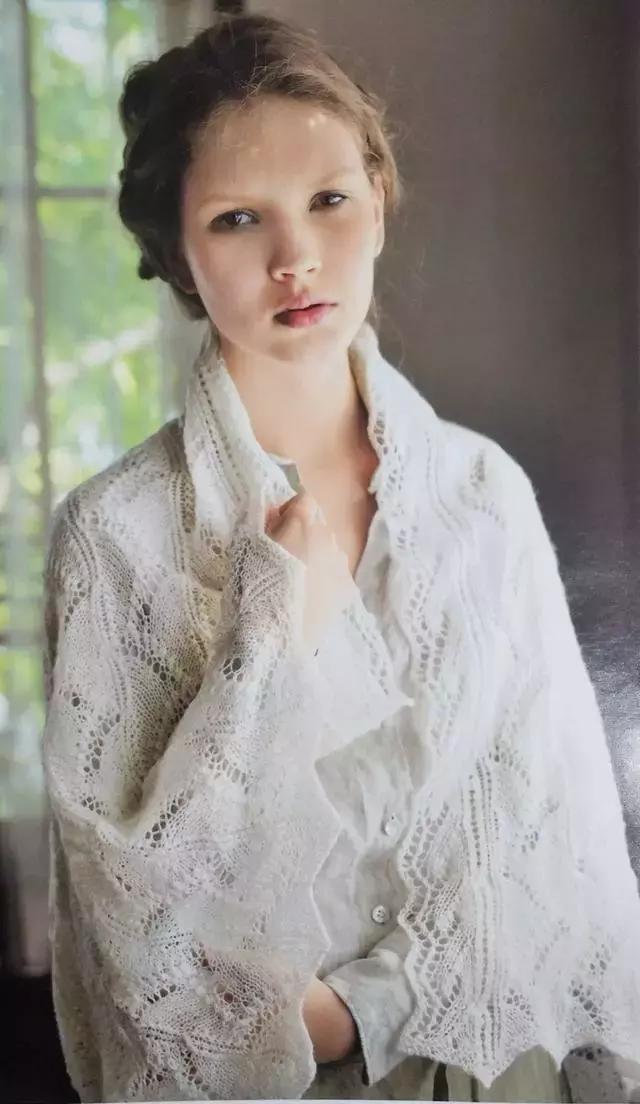 马海毛线编织怎么样的披肩好看,马海披肩编织花样