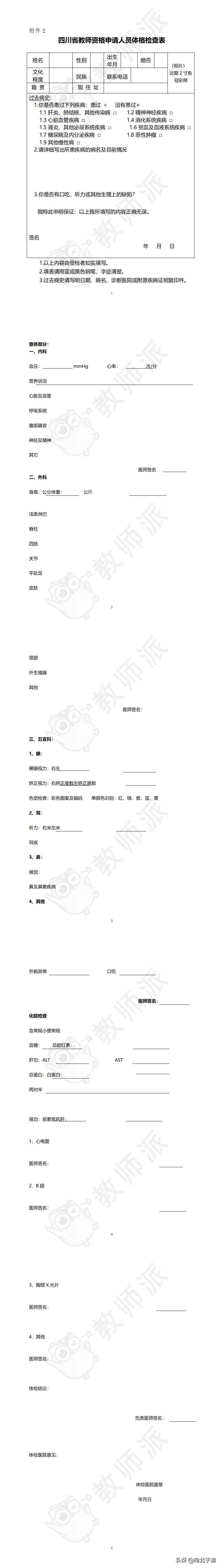 教师资格认定体检需要体检哪些,教师资格证认定到哪类医院体检