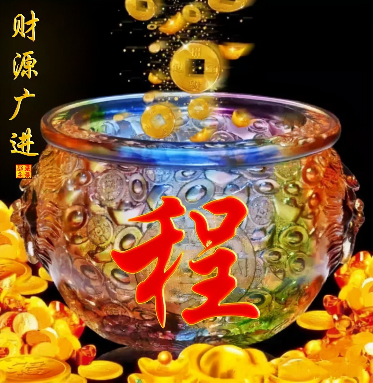 100张百家姓水晶系列微信头像,百家姓富贵微信头像