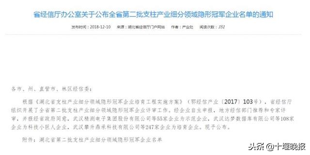 湖北隐形冠军,十堰企业100强名单