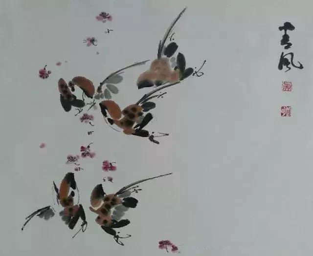 写意花鸟配景石的画法,干货写意花鸟类的画法