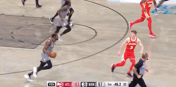 杜兰特拼断跟腱背上软蛋的骂名,杜兰特跟腱断裂前投进三记三分