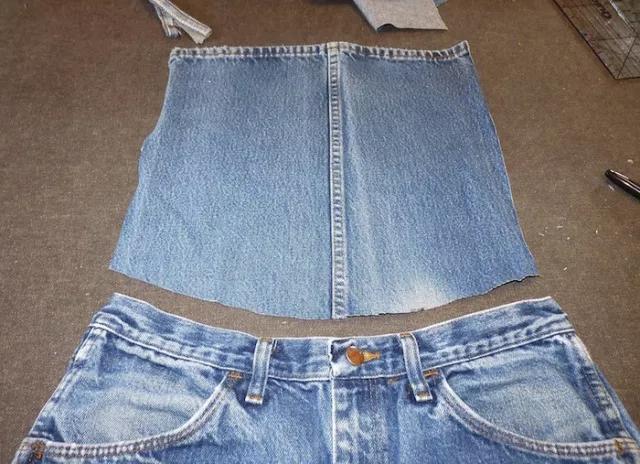 旧牛仔裤改造围裙大全步骤,旧牛仔裤改造围裙步骤