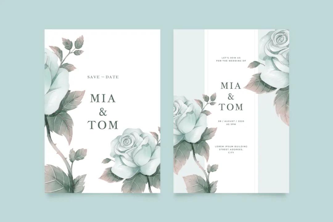 婚礼请柬模板高清图片边框,婚礼请柬英语模板制作