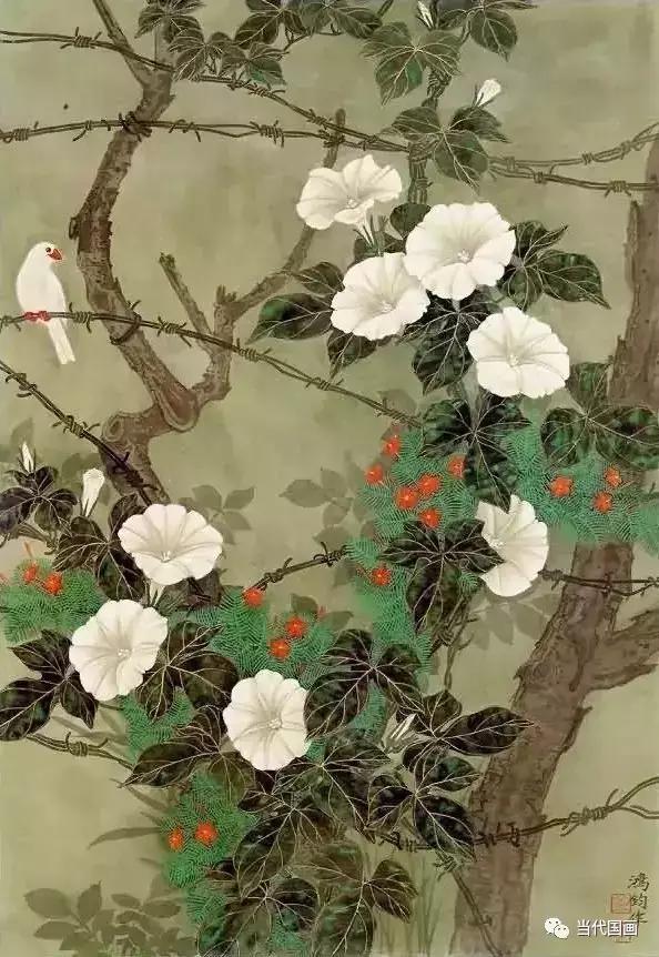 金鸿钧花鸟牡丹作品,金鸿钧工笔牡丹春晓图片