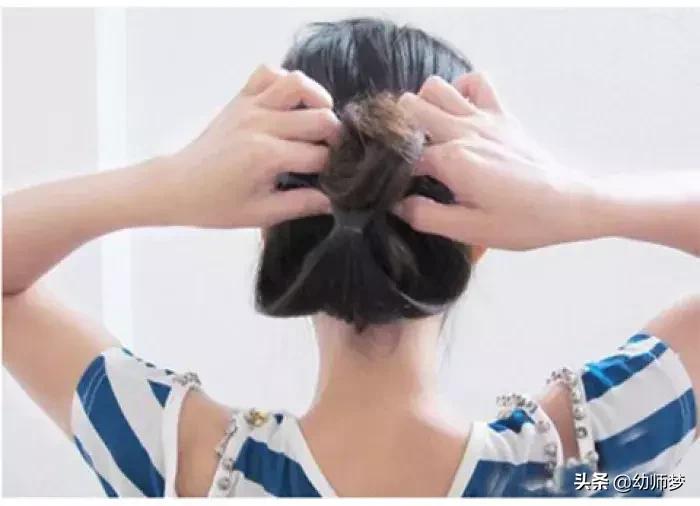 法式淑女盘发简单又漂亮,韩式低马尾新娘盘发教程