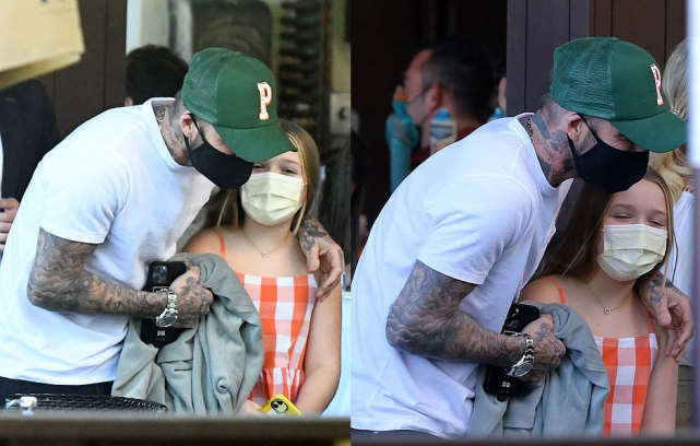 贝克汉姆小七戴墨镜,贝克汉姆家小七