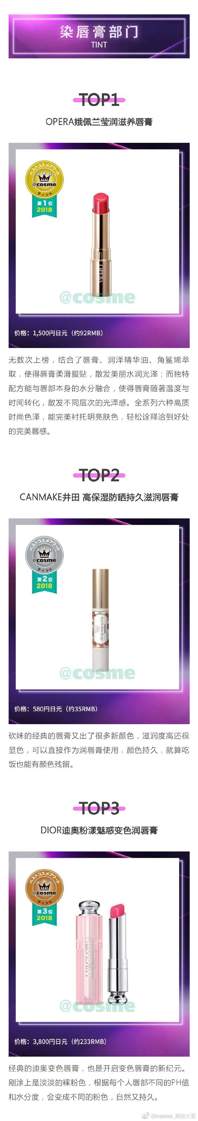 日本2019cosme排名,2020cosme大赏排行护肤