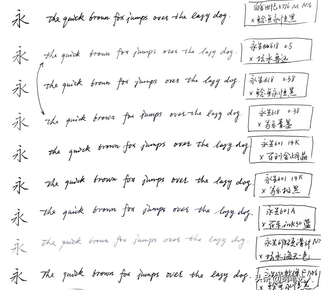 永生钢笔601哪个尖好,国产钢笔排行榜前十名永生品牌