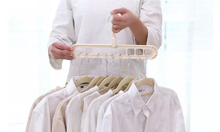 魔术衣架1个顶8个可重复使用,多功能魔术衣架轻松收纳家庭必备