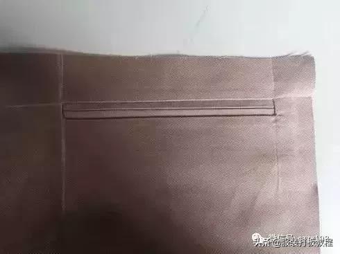 西服口袋制作详细步骤,西服口袋盖的裁剪方法