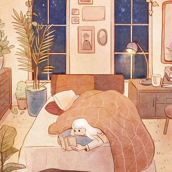 韩国插画师smana手绘可爱女生,韩国插画师人物手绘