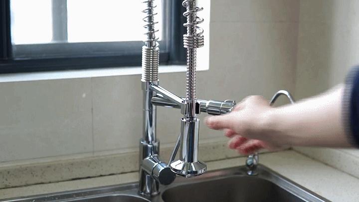 厨房双孔冷热二合一水龙头安装,厨房水龙头冷热两用自己动手安装