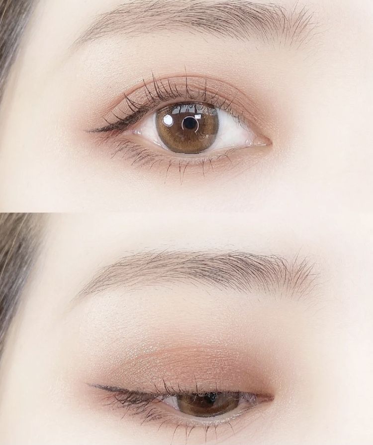 伪素颜眼睛放大的眼妆教程无美瞳,眼妆教程干净高级肿眼泡伪素颜