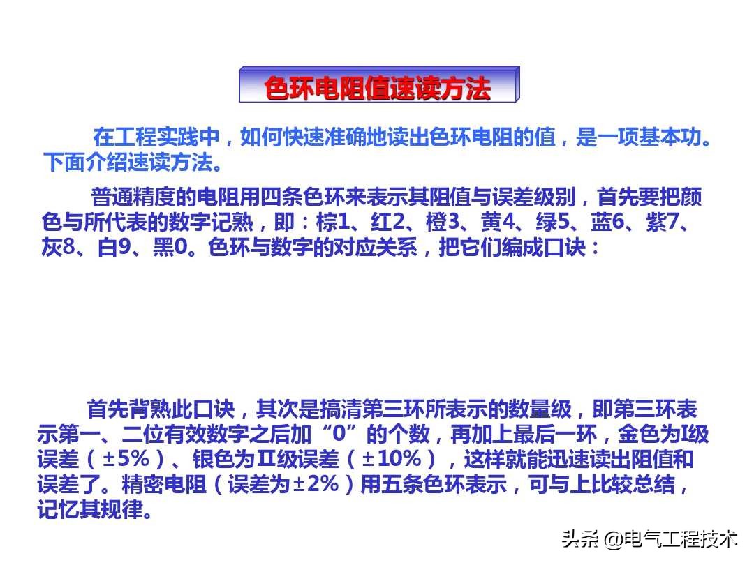 色环电阻电位器,色环电阻最后一位误差怎么看