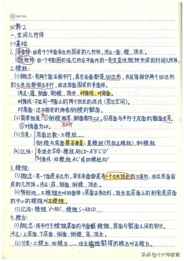 高考数学90分必会知识点,高考数学150学霸的笔记和归纳