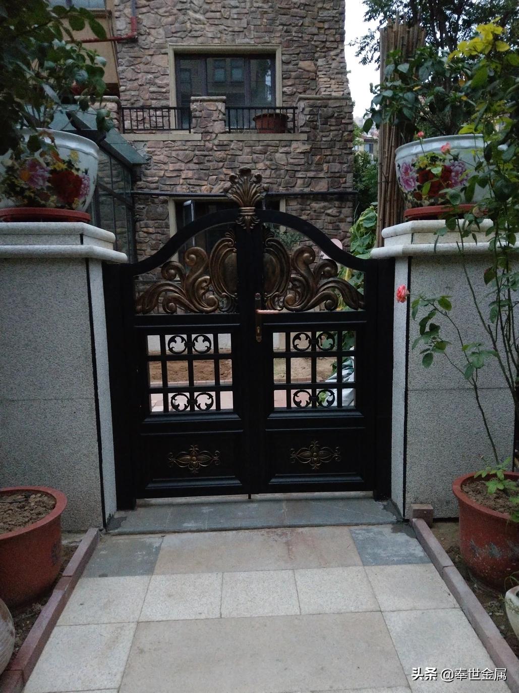 庭院大门怎么样做好看,农村院子做什么门好