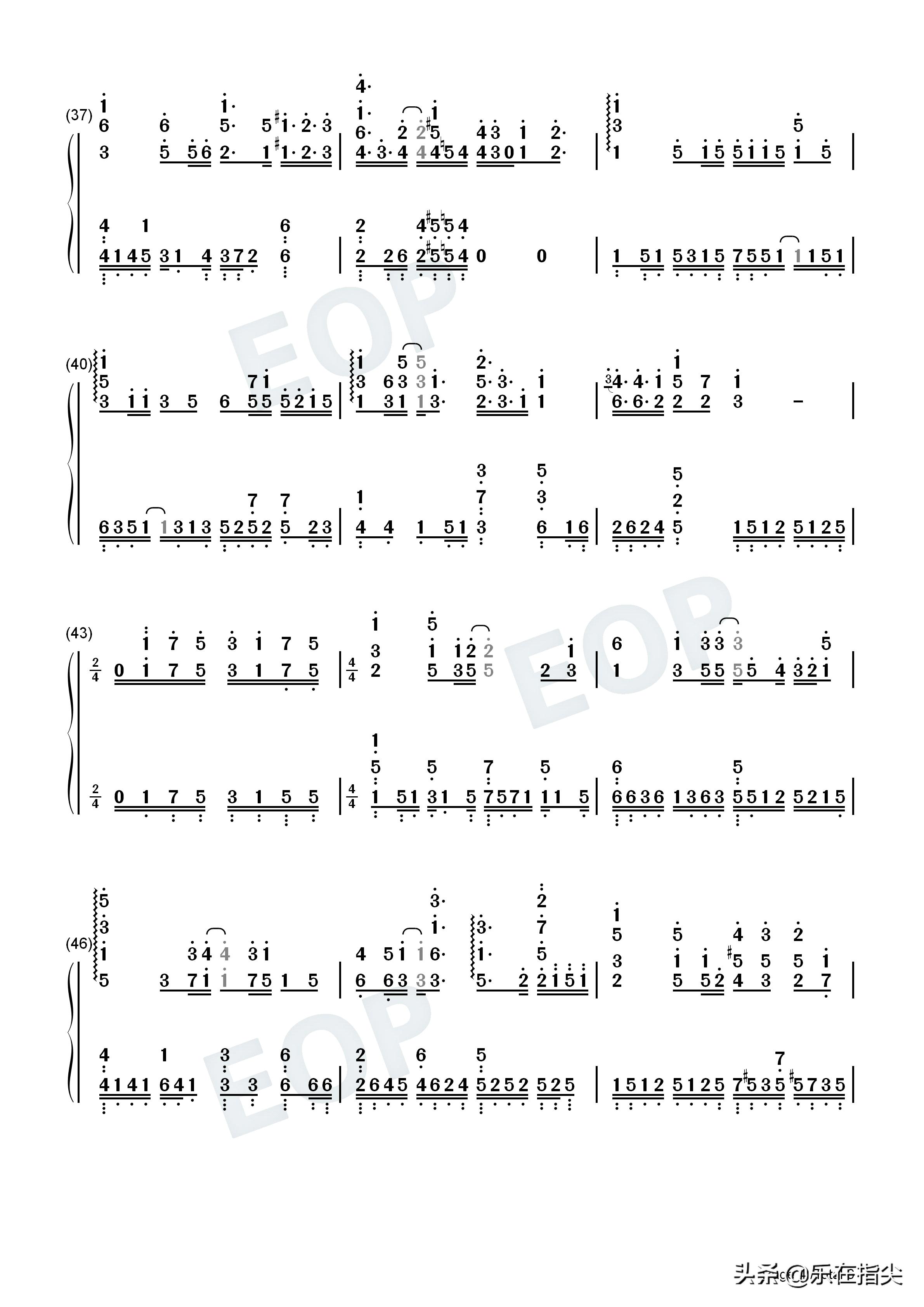 雪花落下钢琴曲五线谱,冰糖炖雪梨雪花落下简谱