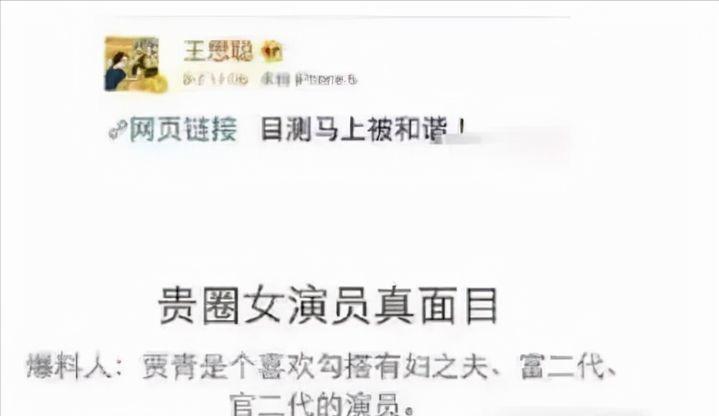从“华策一姐”到18线小透明，被王思聪猛锤的贾青，不值得同情