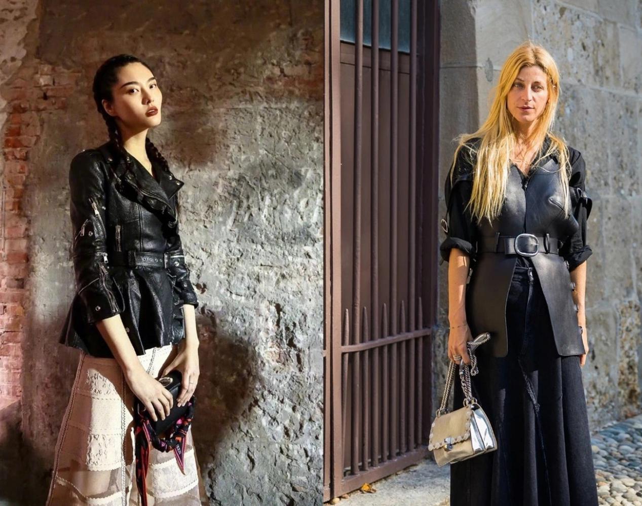 新中式皮衣内搭搭配才显高级,皮衣怎么搭配才显高级秋冬