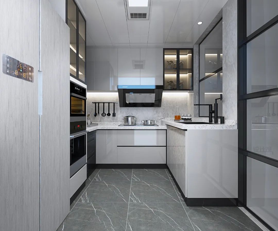 餐厅吊顶和厨房吊顶怎么衔接,厨房吊顶集成好还是石膏板吊顶好