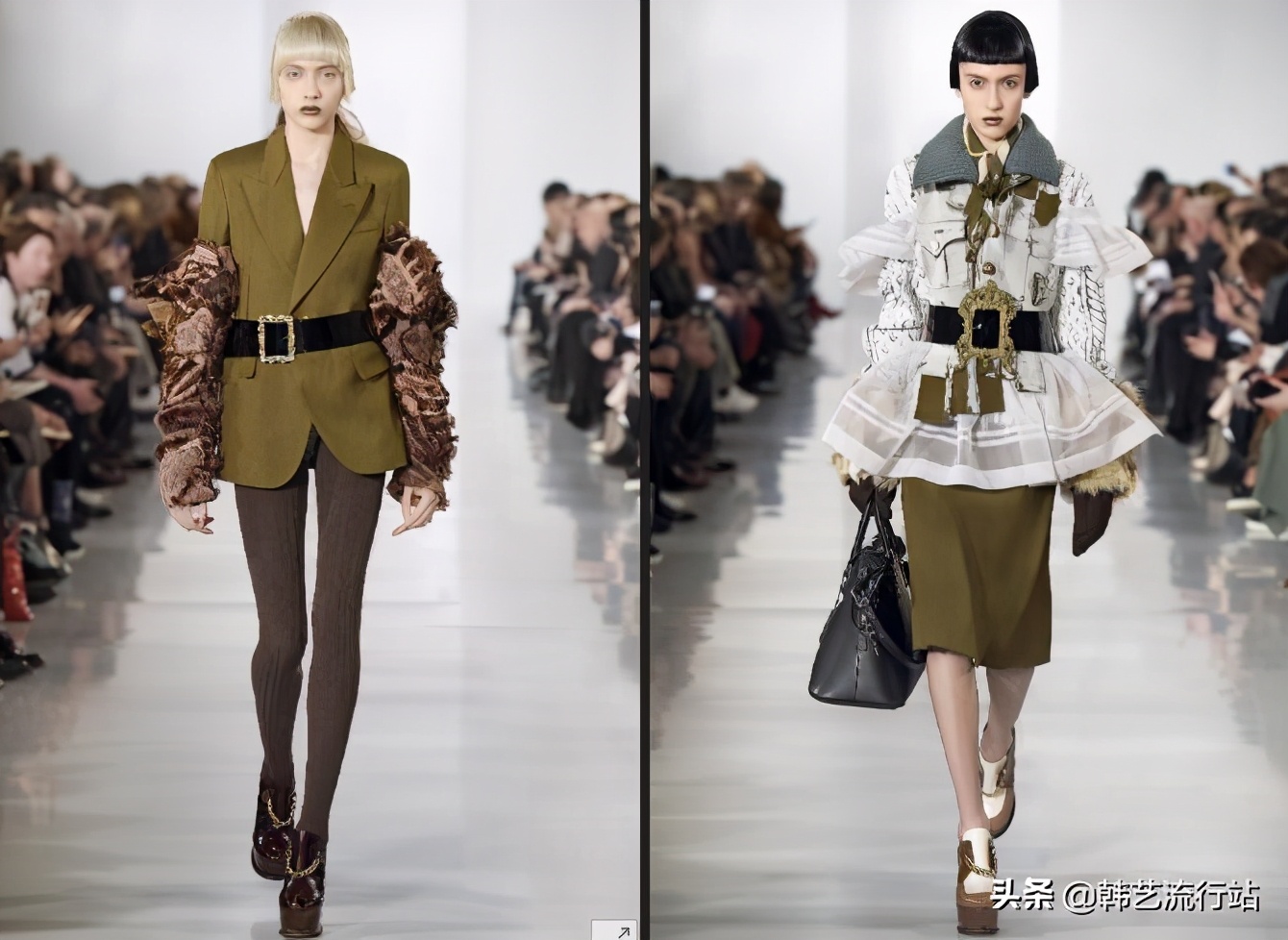 腰带美式复古高级小众腰带,大牌最时尚的宽版腰带