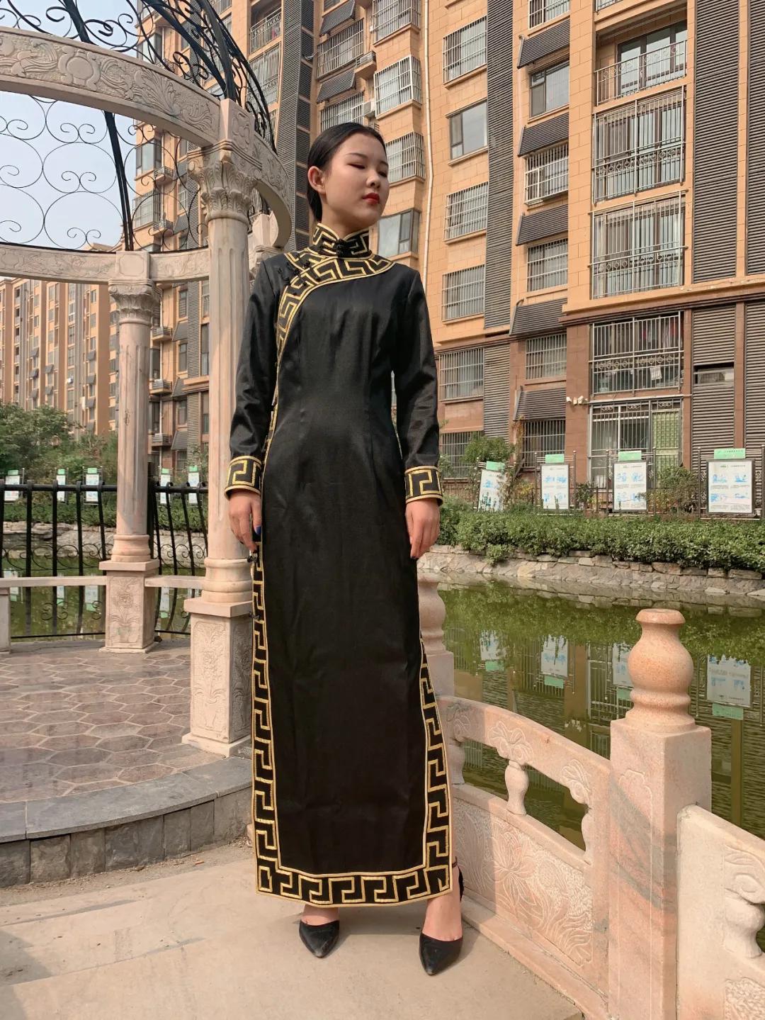 旗袍东方女人的古典美,东方美人香云纱旗袍好吗