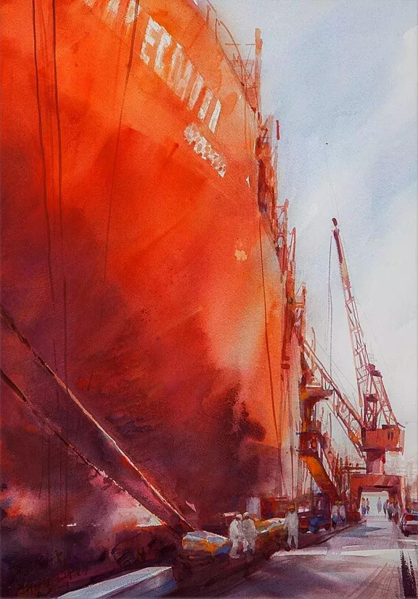 夏晓云水彩画图片,艺展中国油画作品欣赏