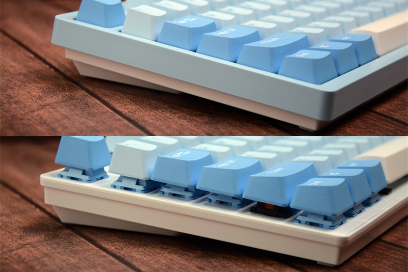 达尔优a84机械键盘开箱,达尔优键盘天空轴a87