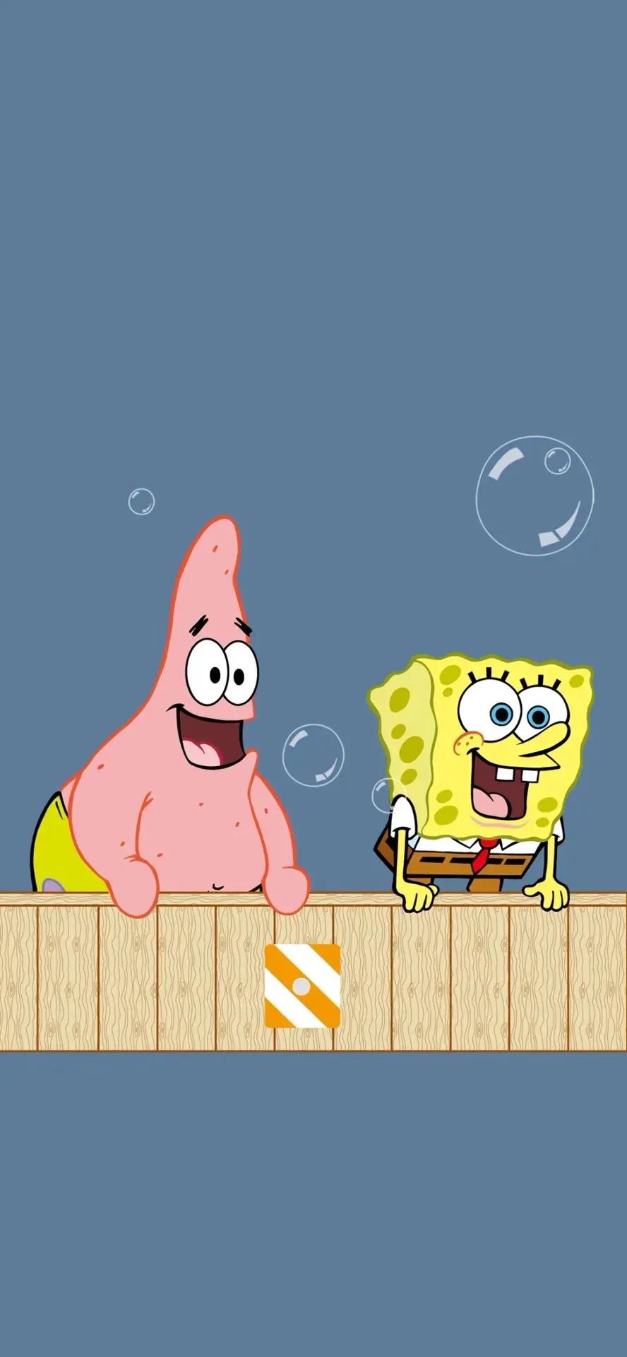 海绵宝宝壁纸全面屏全角色,关于海绵宝宝的壁纸高清