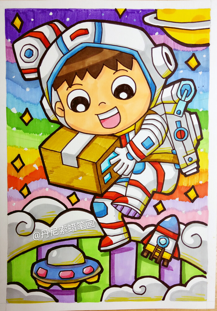 8-12岁儿童绘画范画,简单又好画的儿童画大全