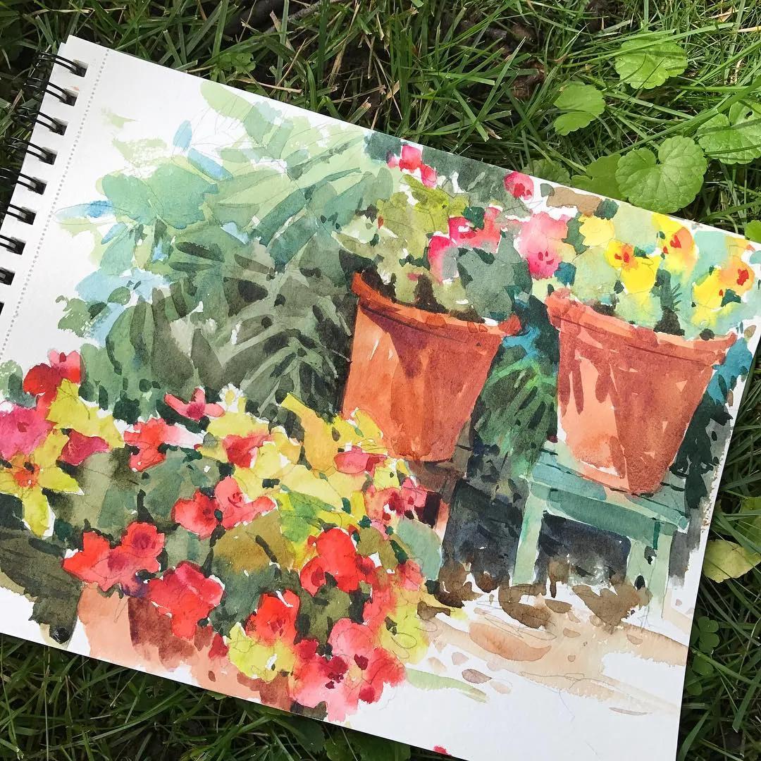 酣畅淋漓的水彩,酣畅淋漓水彩