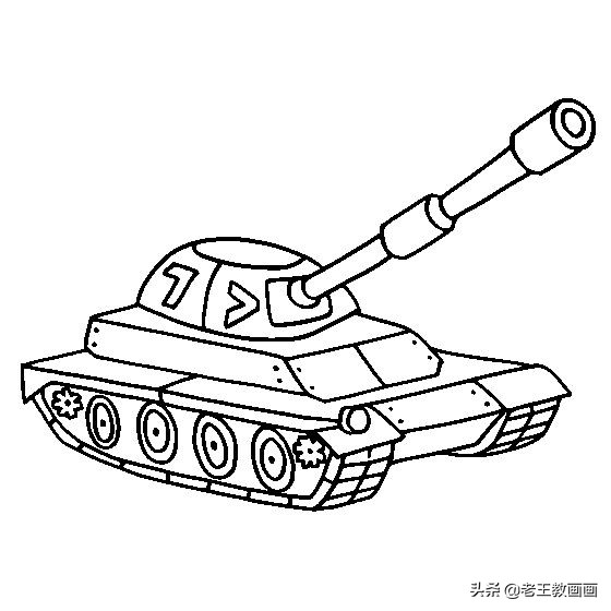 飞机坦克的简笔画,坦克的简笔画大全简单又好看