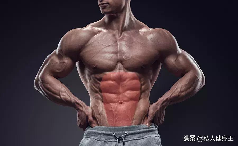 腹肌图解加动作示范,腹肌练习一分钟就有完整的腹肌