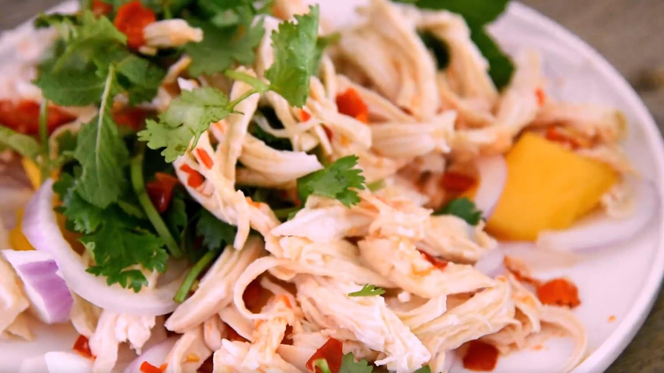 爽口凉菜开胃一夏凉拌柠檬鸡丝,夏日混搭风凉菜清爽开胃超好吃