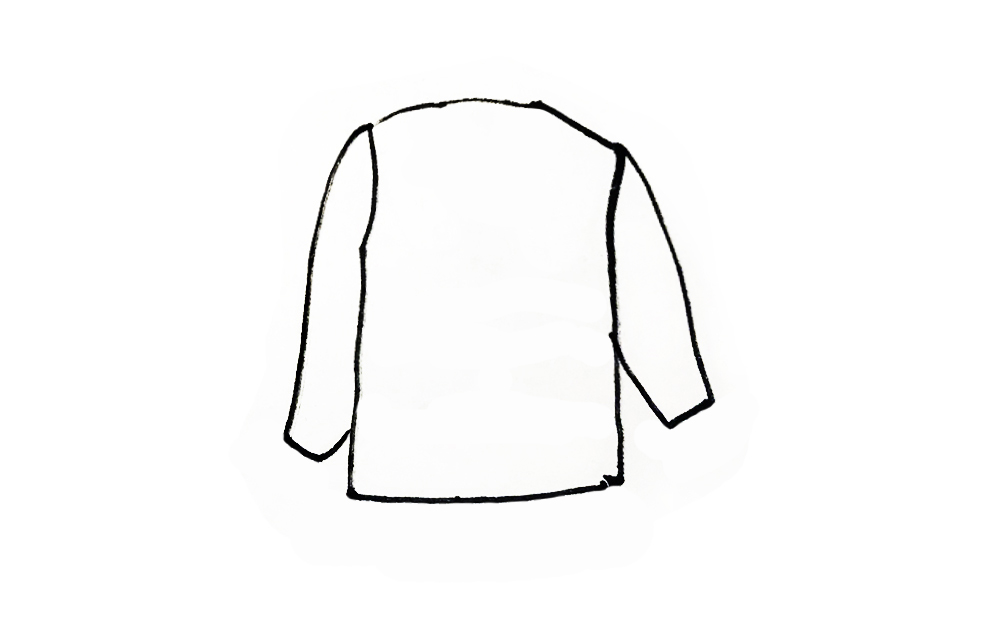 简笔画衣服教程幼儿园,衣服简单亲子简笔画