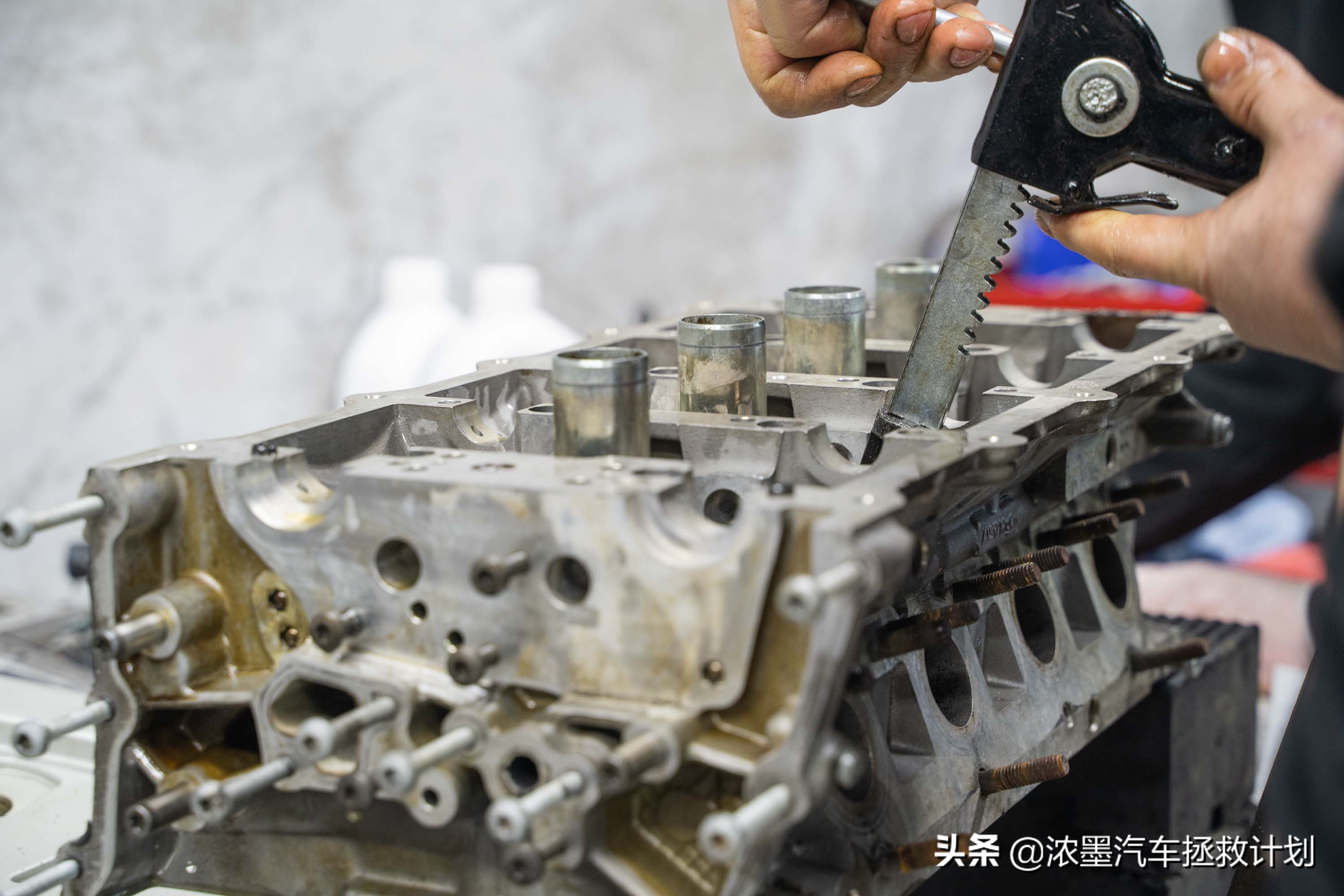 奥迪a6发动机大修全过程,翻新奥迪a6大修发动机