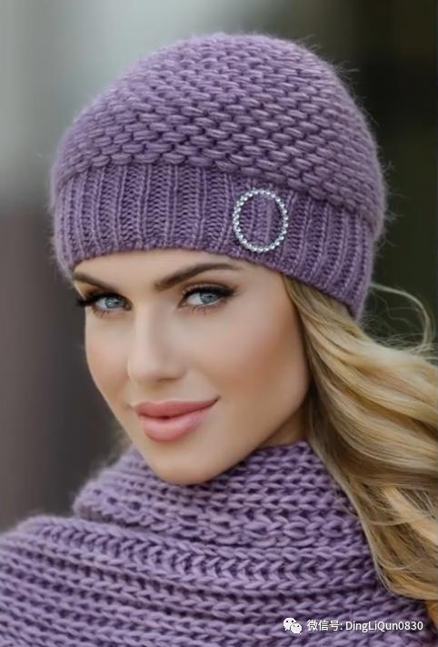 针织帽子简单款好看的,纯手工针织年轻人戴的帽子教程